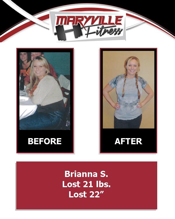Maryville Fitness Brianna S. happy client personal training