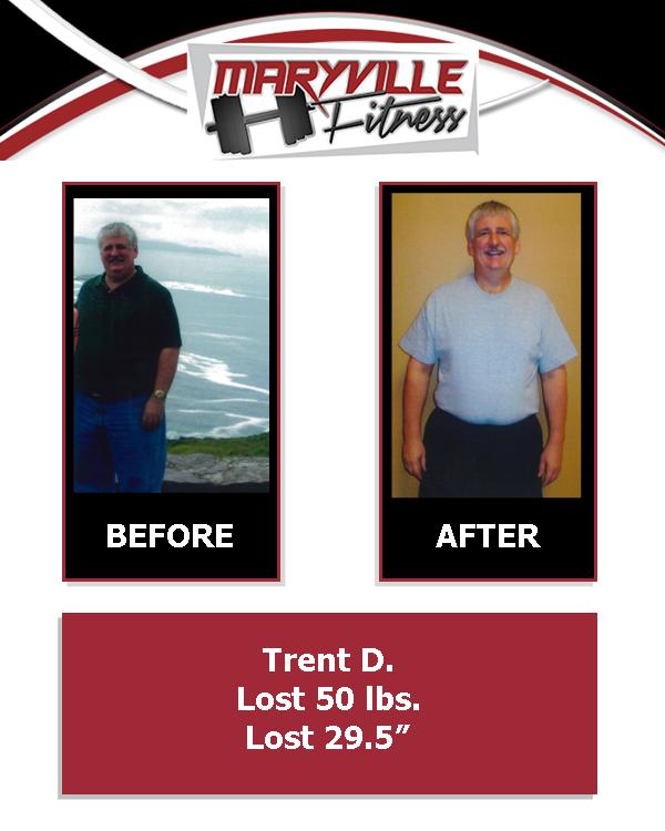 Maryville Fitness Trent D happy client personal training